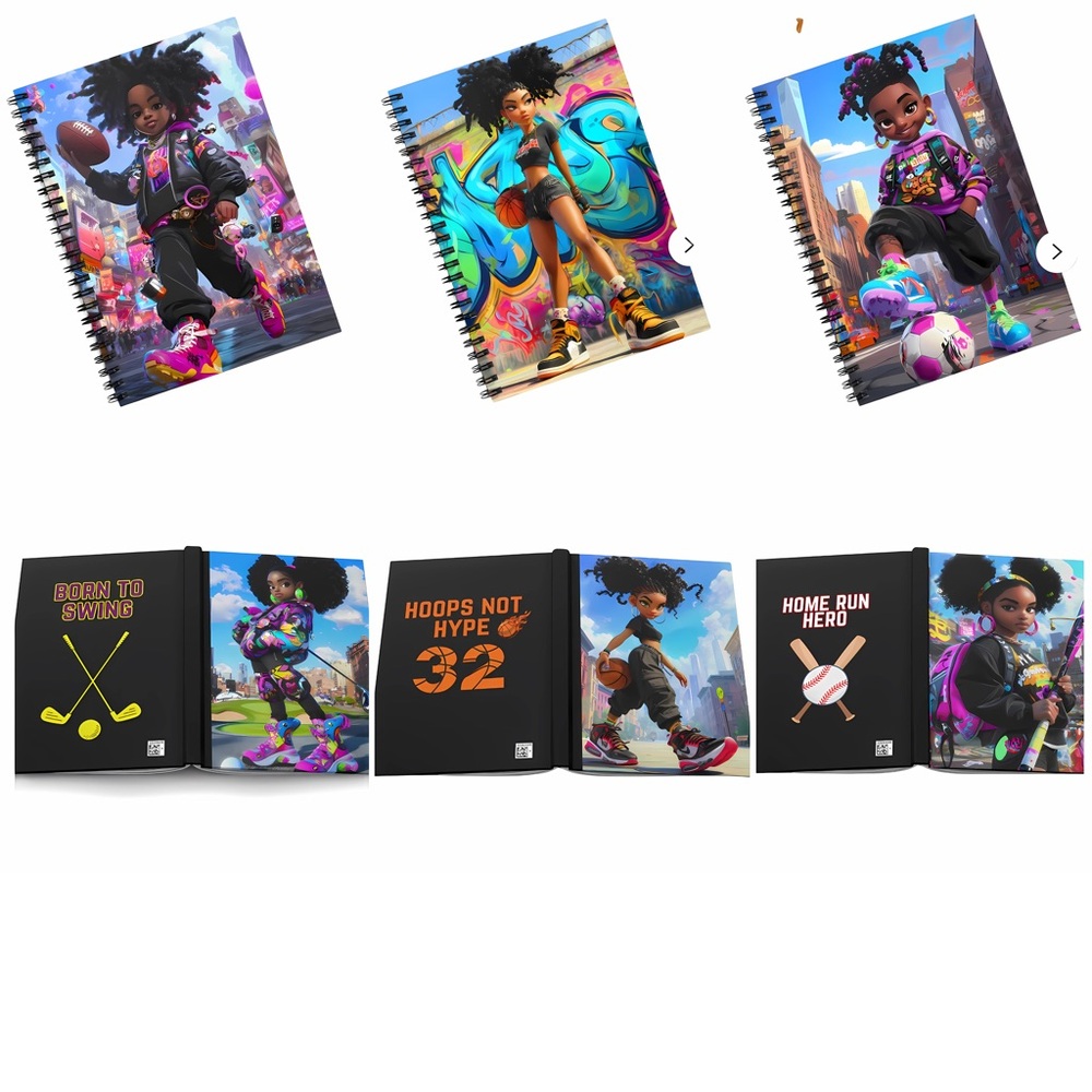 Kool Kidz Vibrant Graffiti Art Notebooks and Jornals